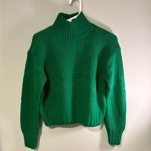 Scotch & Soda Vibrant Green Cowl Neck Sweater